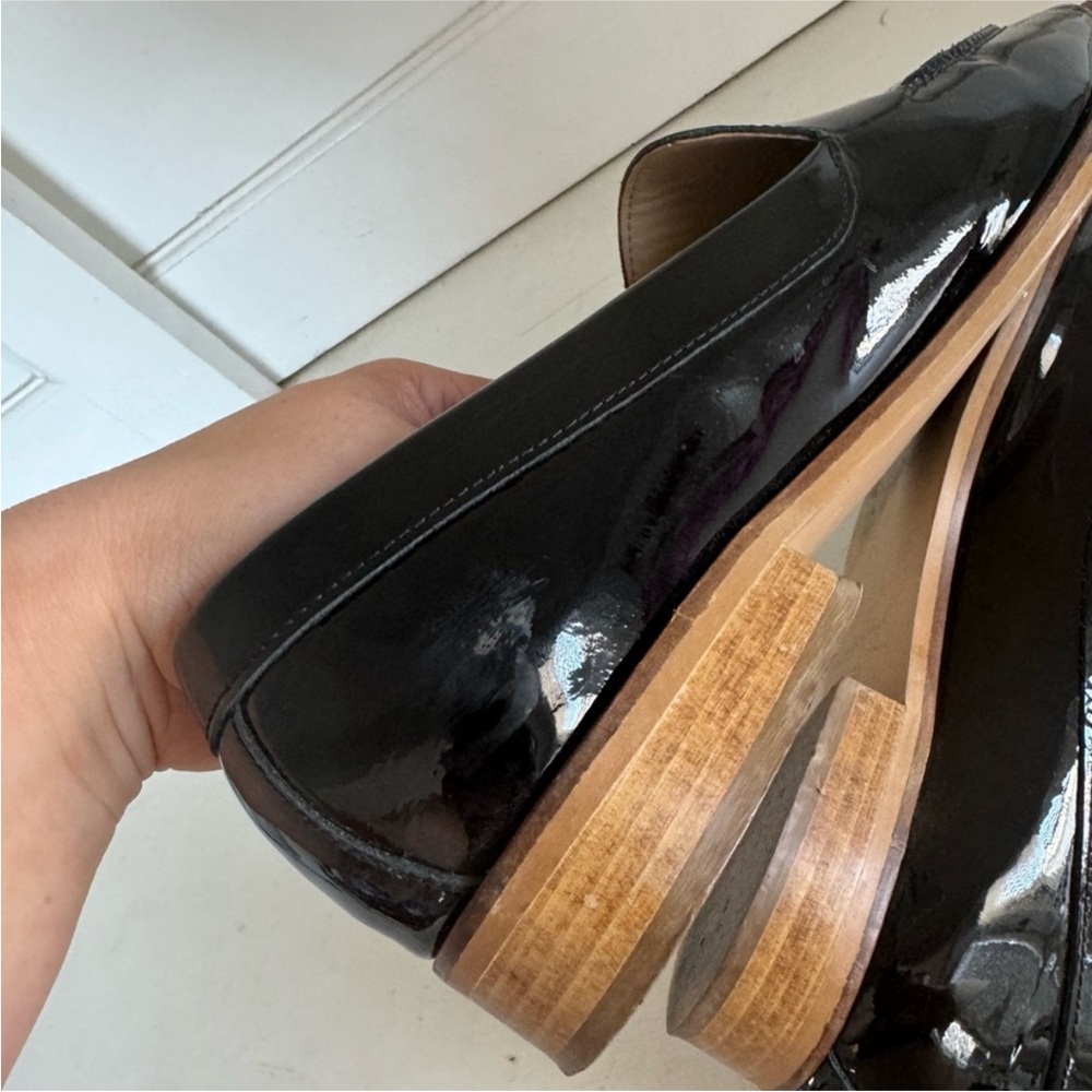 Everlane Black Patent Leather Loafers 10 - Picture 8 of 13